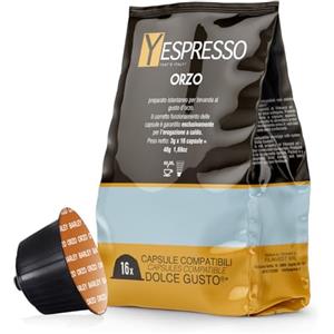 Yespresso 64 Capsule ORZO Compatibili con Dolce Gusto