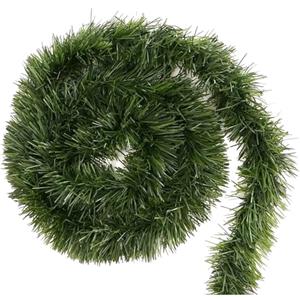 happymas XXL Ghirlanda natalizia verde da 10 metri - ghirlanda artificiale di abete Ø 10 cm - ghirlanda decorativa di Natale