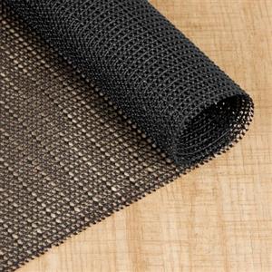 Vicloon Antiscivolo Tappeto, 30x150cm PVC Tappetino Antiscivolo, Rete per Tappeti Antiscivoli Sottotappeto, Multiuso Tagliabile Tappeto Cassetto Pad, per Tappeti, Cucina, Pavimenti Lisci Duri, Nero