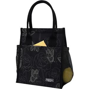 Fmeida Borsa Termica Porta Pranzo, Borsa Frigo per Picnic e Lavoro, Isolamento Termico con Manici e Tasche, Ideale per Alimentazione Fresca