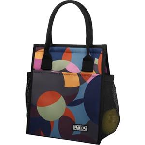 Fmeida Borsa Termica Porta Pranzo, Borsa Frigo per Picnic e Lavoro, Isolamento Termico con Manici e Tasche, Ideale per Alimentazione Fresca