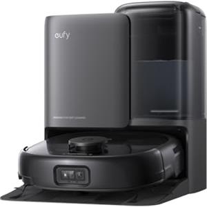 eufy Robot Aspirapolvere E25, HydroJet con Rullo Mop, 20.000 Pa Aspirazione Turbo, Robot Aspirapolvere e Lavapavimenti 2-in-1, Pulizia Angoli e Bordi, Anti-Groviglio, Evitamento Ostacoli AI, Nero