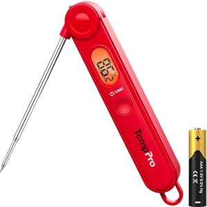TempPro ThermoPro TP03 Termometro da Cucina con Sonda a Lettura Istantanea Termometro Digitale Carne con Display LCD per Cucinare Cibo, Olio di Latte Liquido e Barbecue