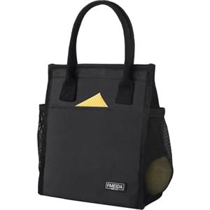 Fmeida Borsa Termica Porta Pranzo, Borsa Frigo per Picnic e Lavoro, Isolamento Termico con Manici e Tasche, Ideale per Alimentazione Fresca