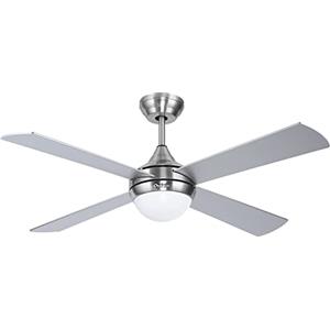 Ovlaim 122CM Ventilatore da Soffitto con Luce e Telecomando, Motore DC Silenzioso 6 Velocità, LED lampadario ventilatore, Timer, adatto per l'estate e l'inverno, 4 Pale