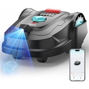 YARDCARE M800Plus Robot tagliaerba senza filo perimetrale, fino a 800 m², posizionamento GPS + visione IA, percorsi a U, robot tosaerba con App, ricarica automatica, rilevamento di 150 ostacoli