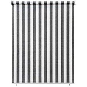 paramondo Tenda da Sole Verticale a Rullo per Esterno Avvolgibile Impermeabile Resistente Anti UV Protezione della Privacy Bianco, 160 x 140 cm grigio-bianco