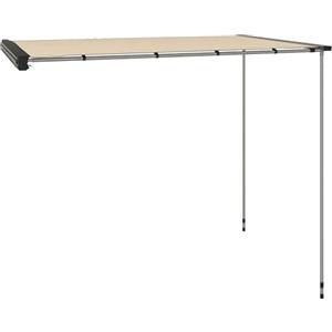Outsunny Tenda da Tetto Auto con Pali Telescopici, Tendalino Laterale per Auto Impermeabile con Altezza Regolabile, 2.5x1.6m, Cachi