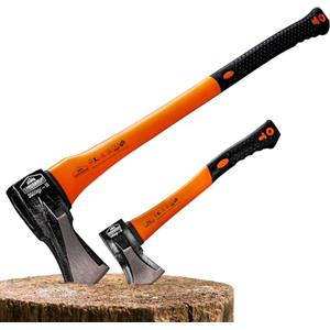Monzana Set Ascia Spaccalegna Accetta da Taglio Manico Ergonomico Ascia da Spacco Mazza Spaccalegna Taglia Legna