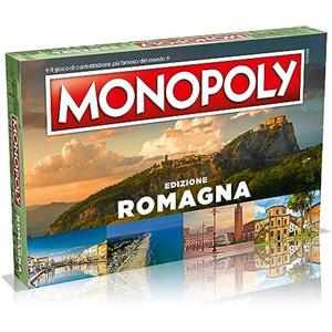 Winning Moves Monopoly Romagna City - Gioco da Tavolo per 2-6 Persone, Età 8 , Scopri i Borghi più Belli d'Italia