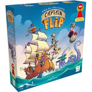 Asmodee PlayPunk, Captain Flip, Gioco di Famiglia, Gioco di Carte, nominato al Gioco del 2024, 2-5 Giocatori, dai 8+ Anni, 20 Minuti, Tedesco, Multicolore, Multicolore