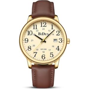 HANPOSH Orologio Uomo Analogico Al Quarzo Impermeabile Con Data Luminosa Per Attività All'aria Aperta Per Uomini e Uomini