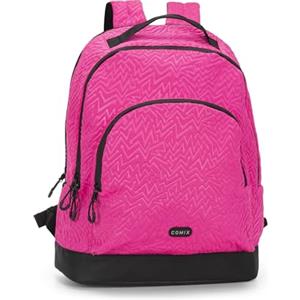 COMIX Special - Zaino Scuola Media, Elementare e Superiore, 3 Vani con Alloggio Porta PC, Maxi Tasca Frontale, Schienale Imbottito Rinforzato, Spallacci Imbottiti Regolabili, 33x43Hx16 cm