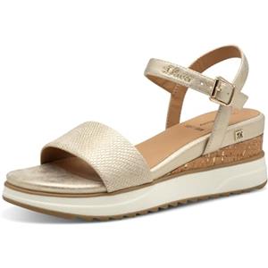 s.Oliver Damen 5-28708-42, Sandali con Zeppa Donna, Champagner, 41 EU