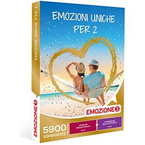 Emozione3 - Cofanetto regalo Emozioni uniche per 2 - Idea regalo originale - Pause relax, sfiziose degustazioni o attività di fitness per 2 persone