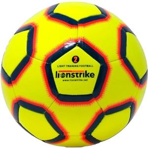 Lionstrike Misura 2 Lite, calcio con tecnologia NeoBladder, calcio leggero per bambini (età 2-4), ragazzo/ragazza, allenamento indoor o outdoor (giallo)
