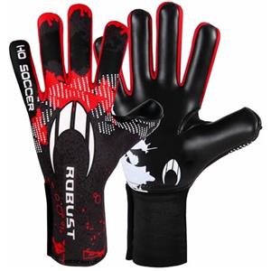 HO Soccer Robust Red Guanti da portiere, unisex, per bambini, nero/rosso, 6,5