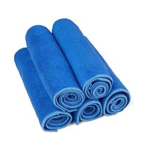 Kavalier Proclean - Miracle Wipe - Set Di Asciugamani In Microfibra Blu Per Una Pulizia Ottimale - 41X41Cm - 350 Gsm - Confezione Da 5 Unità - Blu
