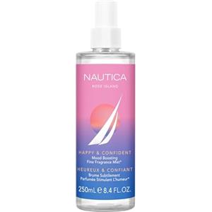 Nautica for Her Rose Island Body Mist, Profumo Mood-Boosting, Vivace & Determinata, Fragranza Ambrata Floreale, Formula Vegana, F a Lunga Durata 8.4 Fl Oz