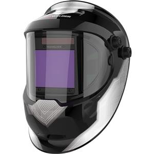 YESWELDER 1/1/1/1 Maschera Saldatura Autoscurante Grande Vista 10x8,2cm Casco Saldatura in vero colore con VISTA LATERALE,4 Sensori,Ultra chiarezza ottica ampia ombra 4/5-9/9-13 per TIG MIG ARC CUT