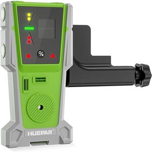 Huepar Rilevatore laser Huepar LR-8RG per livellamento laser, ricevitore laser digitale per raggio verde e rosso, display LED bifacciale e magnete, doppia lampada e cicalino da 90 dB