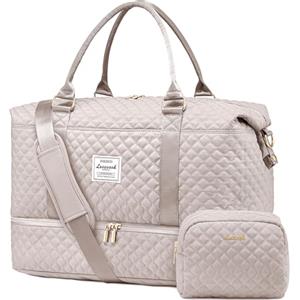 LOVEVOOK Borsone da Viaggio Donna Borsa Palestra Donna Bagaglio a Mano Easyjet Cabin Bag Weekend Travel Duffel Gym Bag con Organizer Valigia Grande Borsa Parto Ospedale Mamma Nascita per Aereo Fitness