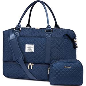 LOVEVOOK Borsone da Viaggio Donna Borsa Palestra Donna Bagaglio a Mano Easyjet Cabin Bag Weekend Travel Duffel Gym Bag con Organizer Valigia Grande Borsa Parto Ospedale Mamma Nascita per Aereo Fitness