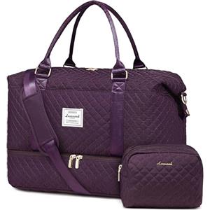LOVEVOOK Borsone da Viaggio Donna Borsa Palestra Donna Bagaglio a Mano Easyjet Cabin Bag Weekend Travel Duffel Gym Bag con Organizer Valigia Grande Borsa Parto Ospedale Mamma Nascita per Aereo Fitness
