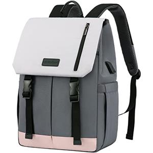 LOVEVOOK Zaino Porta PC Donna 15.6 Pollici Borsa Zainetto Donna con USB Zaino Scuola Media Superiore Antifurto Zaini Scolastici Impermeabile Laptop Backpack per Università Viaggi Ufficio
