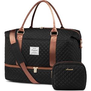 LOVEVOOK Borsone da Viaggio Donna Borsa Palestra Donna Bagaglio a Mano Easyjet Cabin Bag Weekend Travel Duffel Gym Bag con Organizer Valigia Grande Borsa Parto Ospedale Mamma Nascita per Aereo Fitness