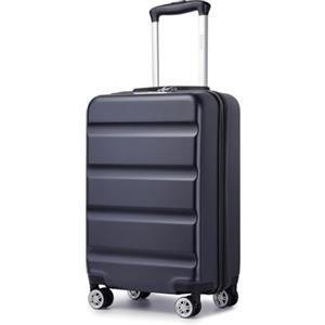 KONO Valigia da Cabina 55 cm, Piccolo Valigie Trolley Bagaglio a Mano per Viaggi e Affari, Leggera Rigida Serratura TSA, Doppie Ruote Girevoli (Marina Militare, 55 x 35 x 22 cm)