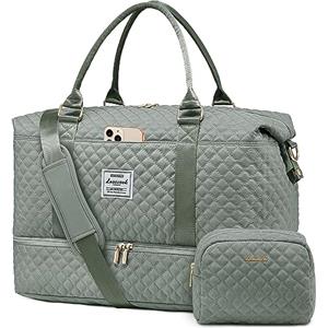 LOVEVOOK Borsone da Viaggio Donna Borsa Palestra Donna Bagaglio a Mano Easyjet Cabin Bag Weekend Travel Duffel Gym Bag con Organizer Valigia Grande Borsa Parto Ospedale Mamma Nascita per Aereo Fitness