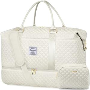 LOVEVOOK Borsa da Viaggio Donna Borsone Palestra Donna Bagaglio a Mano Easyjet Cabin Bag Weekend Travel Duffel Gym Bag con Organizer Valigia Grande Borsa Parto Ospedale Mamma Nascita per Aereo Sauna