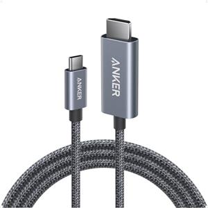 Anker Cavo da USB C a HDMI, 180 cm, Cavo Adattatore 4K 60Hz per MacBook Pro/Air, iPad Pro/Air, Galaxy S24/ S23, Dell XPS 13/15 e Altro, per Interni