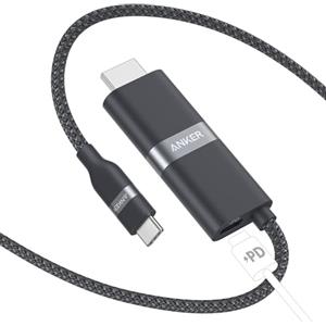 Anker Cavo da USB C a HDMI, 180 cm, Cavo Adattatore 4K 60Hz per MacBook Pro/Air, iPad Pro/Air, Galaxy S24/S23, Dell XPS 13/15 ecc. per Interni