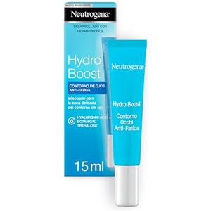 Neutrogena Hydro Boost Contorno Occhi Anti-Fatica, Contorno occhi idratante con Acido Ialuronico e Vitamina E, Aiuta ad attenuare i segni della stanchezza e le occhiaie, 15 ml