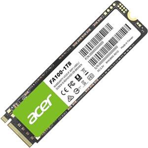 Acer FA100 SSD PCIe 3.0 NVMe 1 TB: Velocità di lettura fino a 3300 MB/s, disco interno Gen3x4 M.2 2280 con HMB e SLC - SSD per laptop/desktop e giochi.