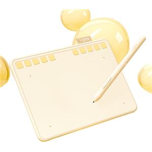 UGEE Tavoletta da disegno con 10 tasti di scelta rapida, tablet grafico da 16,5 x 10 cm, 8192 livelli senza batteria, funzione di inclinazione di 60°, pad da disegno per computer, Mac, Windows,