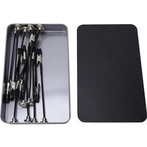 Sxhlseller Magnete per Mani d'aiuto per Stazione di Saldatura, 12 Clamp/Holder Flessibili con Base in Scatola d'acciaio per Assemblaggio PCB, Saldatura, Aerografia e Ausiliario per Verniciatura di