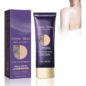 Smdrafy Crema Correttore per Tatuaggi, Trucco per Coprire i Tatuaggi, Fondotinta Coprente Tatuaggi, Fondotinta Gambe Waterproof, 74 ml, Nascondi Facilmente Imperfezioni per Cicatrici Braccia Gambe
