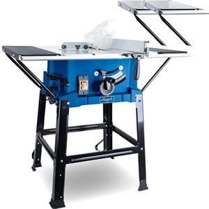 Scheppach HS110 - Banco sega circolare 2000W con disco da 254 mm e estensioni tavolo