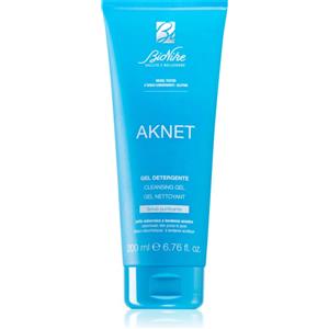 Bionike Aknet Gel Detergente Purificante 200ml - Gel schiumogeno per pelle acneica e seborroica con effetto scrub