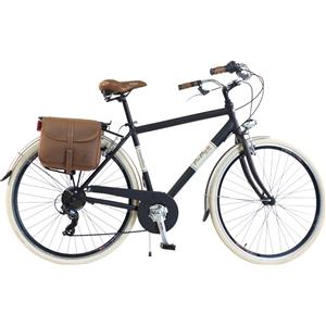 Via Veneto Bicicletta da città Via Veneto by Canellini RETRÒ Alluminio Uomo con Borse - Nero 54