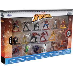 Jada Marvel Spider-Man Nanofigurs Multi-Pack 18 pz Wave 8 - Personaggi in Metallo Pressofuso, 4 cm, 8 anni