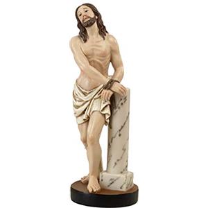 Paben Statua Gesù Cristo Legato alla Colonna in Resina 14 cm Presepe Pasquale Articoli Religiosi