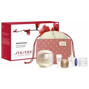 Shiseido Benefiance Pouch Set - Set Antirughe con Crema Levigante 50ml 5ml 15ml 3ml