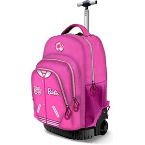 KARACTERMANIA Barbie Varsity-Zaino Trolley GTS FAN, Rosa, 32 x 47 cm, Capacità 39 L