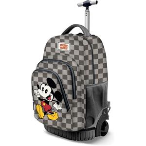 Disney Topolino Move-Zaino Trolley GTS FAN, Grigio, 32 x 47 cm, Capacità 39 L