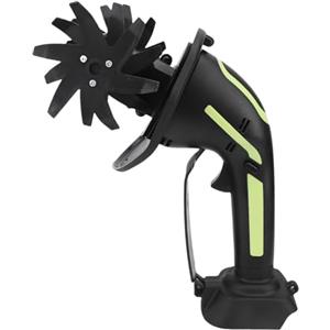 Fockety Motocoltivatore a batteria, motocoltivatore elettrico da giardino a 235 giri/min con larghezza di fresatura di 4 pollici e profondità di 4 pollici per giardinaggio, prato