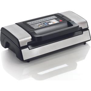 LAICA Macchina Sottovuoto Potenza 130 Watt con Doppia pompa di aspirazione e Maniglia di bloccaggio colore Nero / Bianco - VT3120